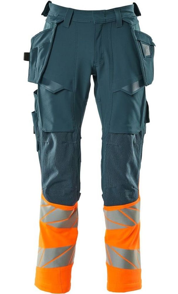 Mascot Hose mit Hängetaschen Accelerate Safe 19131-711 Dunkelpetroleum/Hi-vis Orange-C62/82 - Herren / Unisex