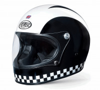 Premier Motorrad Helm Trophy Helm Retro Black/White
