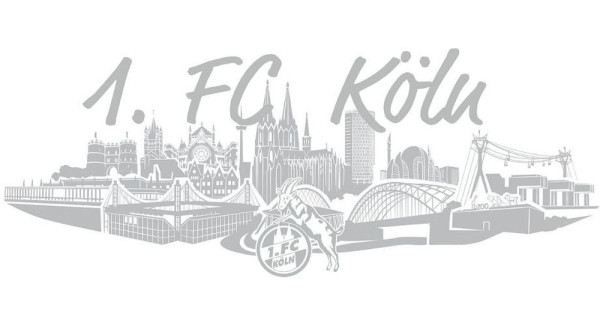 1. FC Köln Aufkleber Skyline 5020065