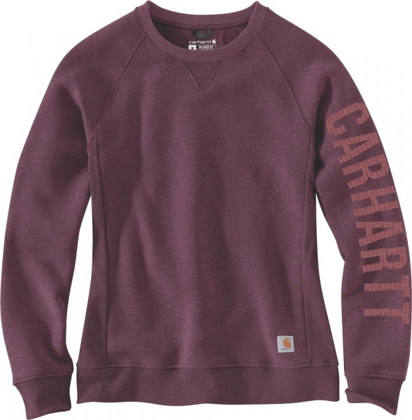 Carhartt Damen Clarksburg Crewneck Sweatshirt Blackberry Heather