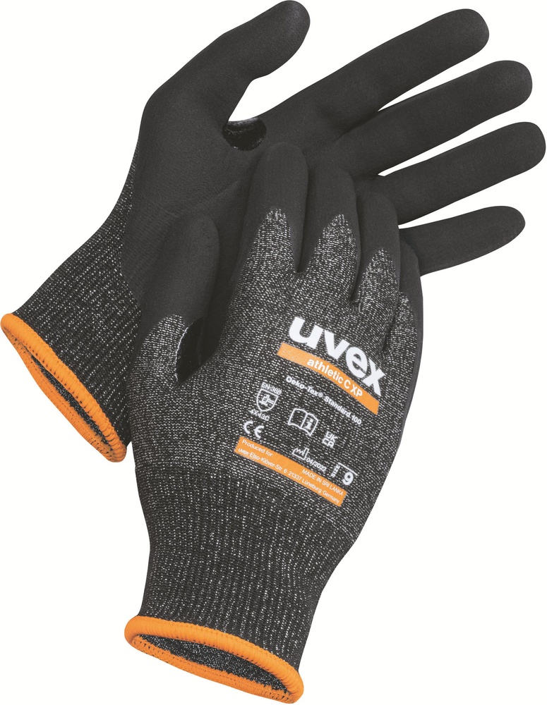 Uvex Schutzhandschuhe Athletic C Xp 60037 Schwarz 10 Paar-7 - Herren / Unisex