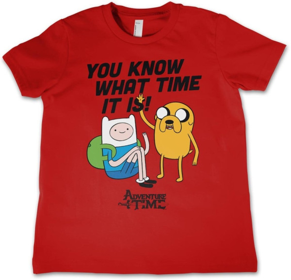 It'S Adventure Time Kids Kinder T-Shirt Red