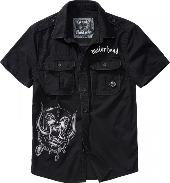 Brandit Men Hemd Motörhead Vintage Shirt 1/2 sleeve Black
