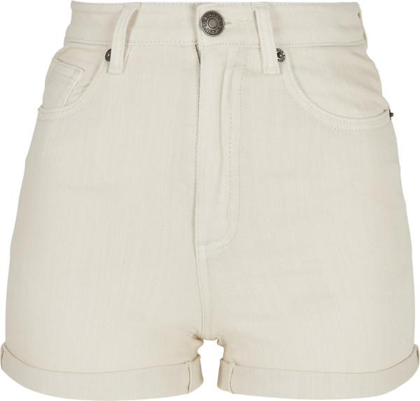 Urban Classics Damen Ladies 5 Pocket Shorts Whitesand