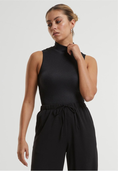 Urban Classics Damen Ladies Glitter High Neck Body TB6993