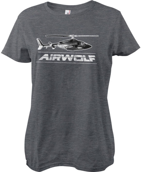 Airwolf Damen T-Shirt Distressed Girly Tee UV-5-ARW1002-H71-11