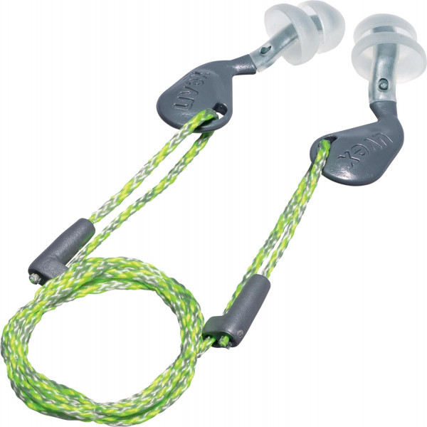 Uvex Gehörschutzstöpsel Xact-Fit 2124020 Grau, Transparent Snr 26 Db (21241)-L (50 Stück)