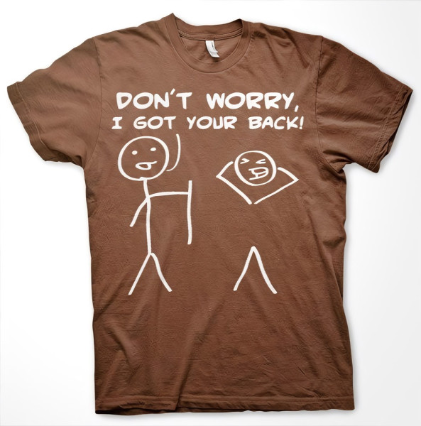 Hybris Don't Worry, I Got Your Back! T-Shirt Brown