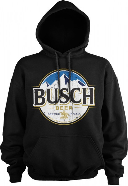 Busch Beer Vintage Label Hoodie Black