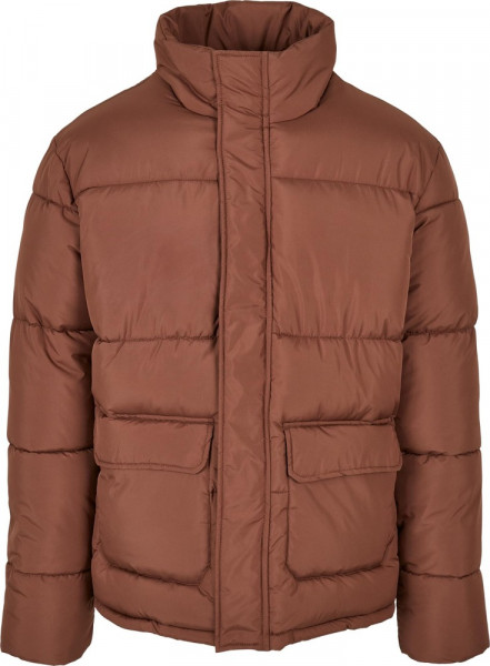 Urban Classics Short Puffer Jacket Bark
