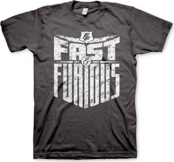 Fast & Furious Est. 2007 T-Shirt Dark-Grey