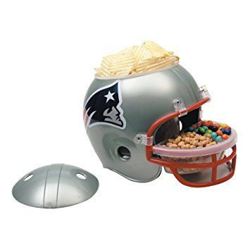 New England Patriots Snack Helmet American Football NFL Grey