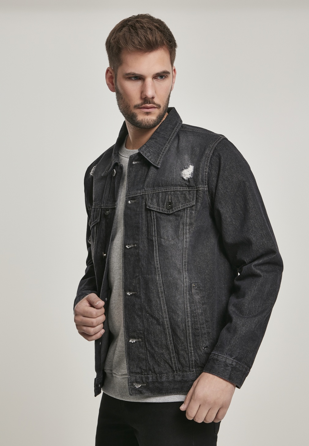 Southpole Jeansjacke Herren Biker Southpole Jacket Basic Trucker