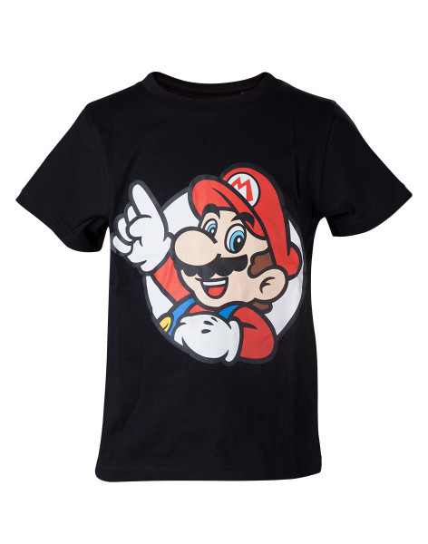 Nintendo T-shirt It's A Me Mario Kids Boys Black