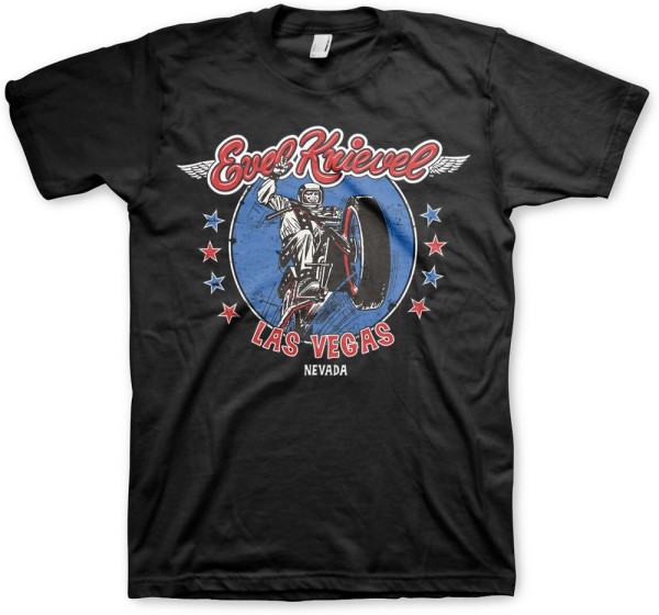 Evel Knievel In Las Vegas T-Shirt Black