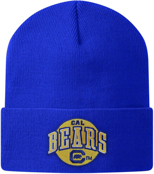 Berkeley University of California Cal Bears Big Patch Beanie Mütze Blue