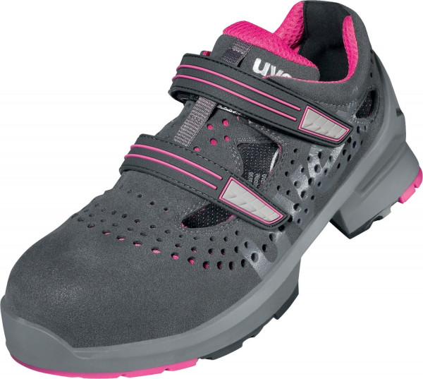 Uvex 1 Ladies Sandalen S1 85608 Grau, Pink (85608)