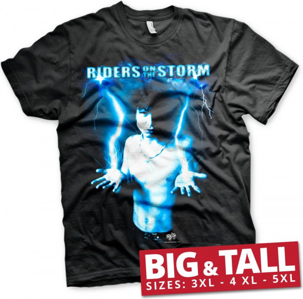 Jim Morrison Riders On The Storm Big & Tall T-Shirt Black