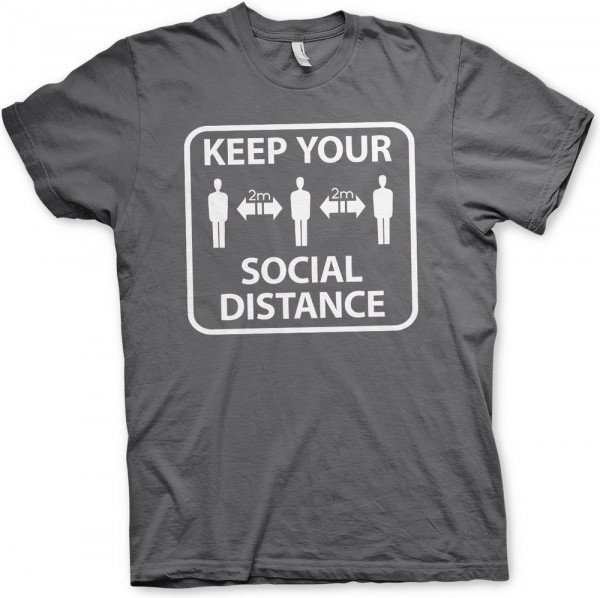 Hybris Keep Your Social Distance T-Shirt Dark-Grey