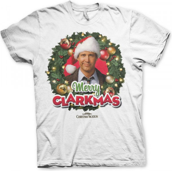 National Lampoon's Christmas Vacation Merry Clarkmas T-Shirt White