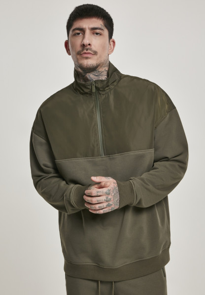 Urban Classics Sweatshirt Military Troyer Olive