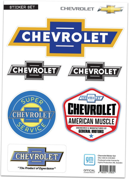 Chevrolet Aufkleber Sticker Set GM-8-CHEV801