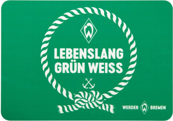 SV Werder Bremen Brettchen Lebenslang Fußball Grün/Weiß