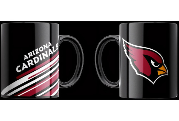 Arizona Cardinals Tasse „Stripes“ 330ml American Football NFL Rot