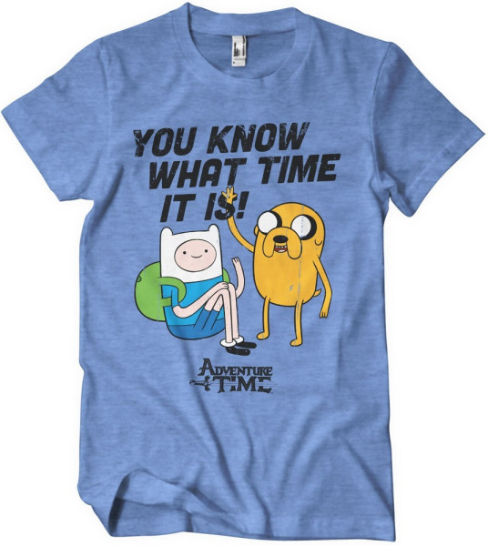 It'S Adventure Time T-Shirt Blue/Heather