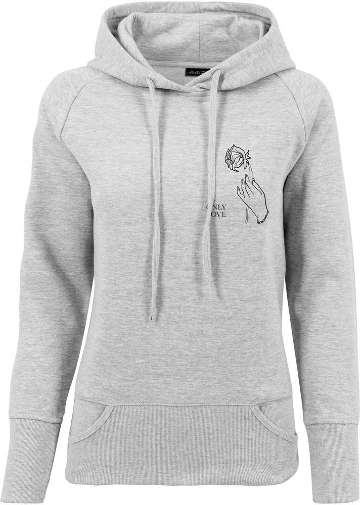 Mister Tee Damen Ladies Only Love Hoody Grau-XL - Damen