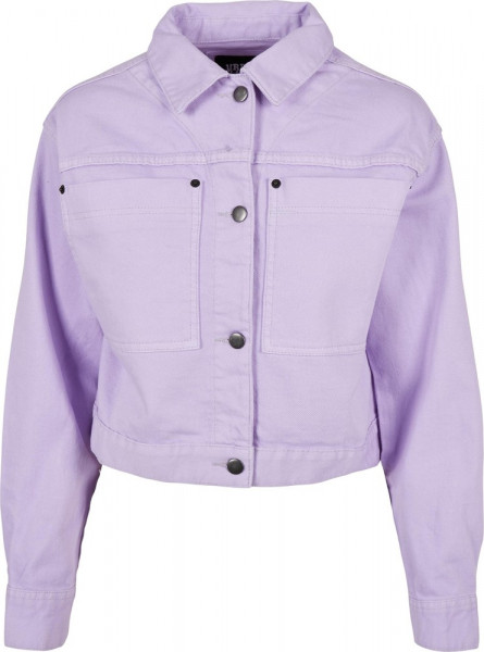Urban Classics Damen Ladies Short Boxy Worker Jacket Lilac