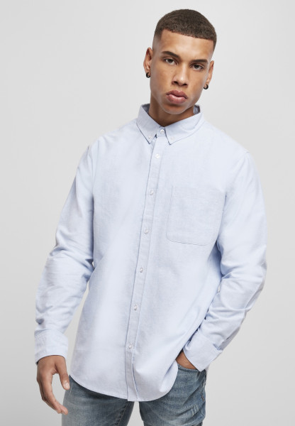 Urban Classics Hemd Basic Oxford Shirt Blue/White