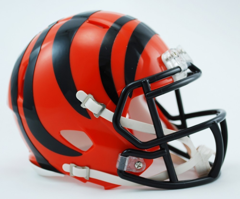 Cincinnati Bengals Mini Helm SPEED American Football NFL Orange - Herren / Unisex