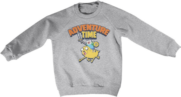 Adventure Time Kids Sweatshirt Heathergrey