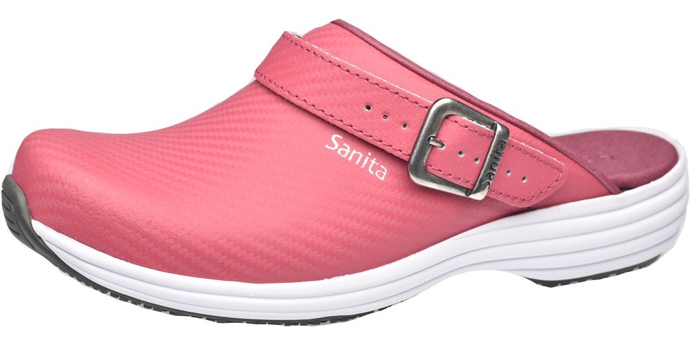 Sanita Damen Offener Clog Wave-Carbon Open Fuchsia - Damen