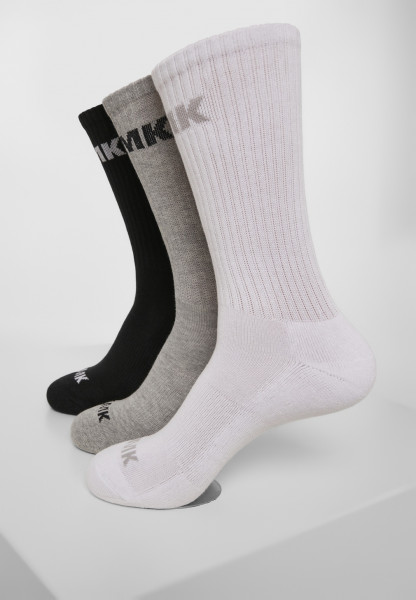 Mister Tee Socks AMK Socks 3-Pack Black/Grey/White