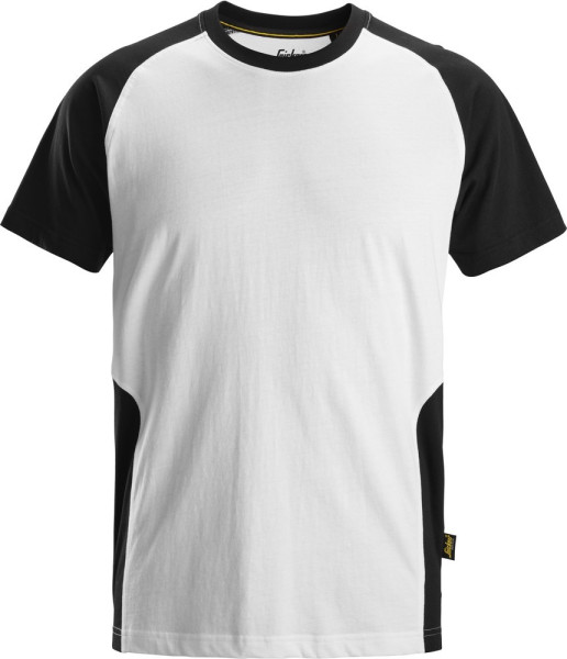 Snickers Arbeitsshirt 2-Farben T-Shirt Weiß/Schwarz