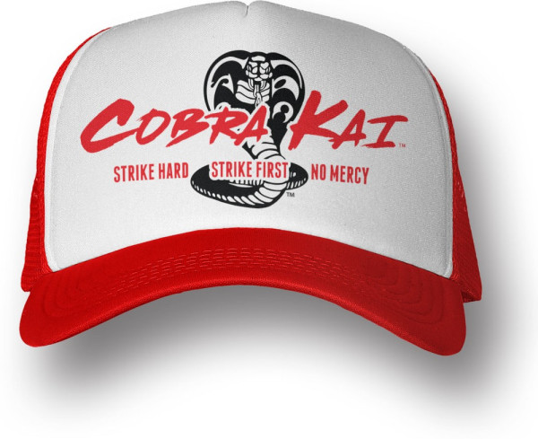 Cobra Kai Trucker Cap White-Red