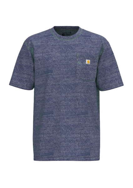 Carhartt T-Shirt K87 Pocket Scout Blue Snow Heather