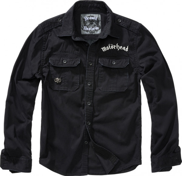 Brandit Men Hemd Motörhead Vintage Shirt Black