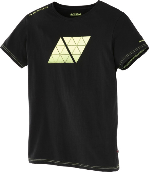 Terrax Workwear T-Shirt Schwarz/Limette