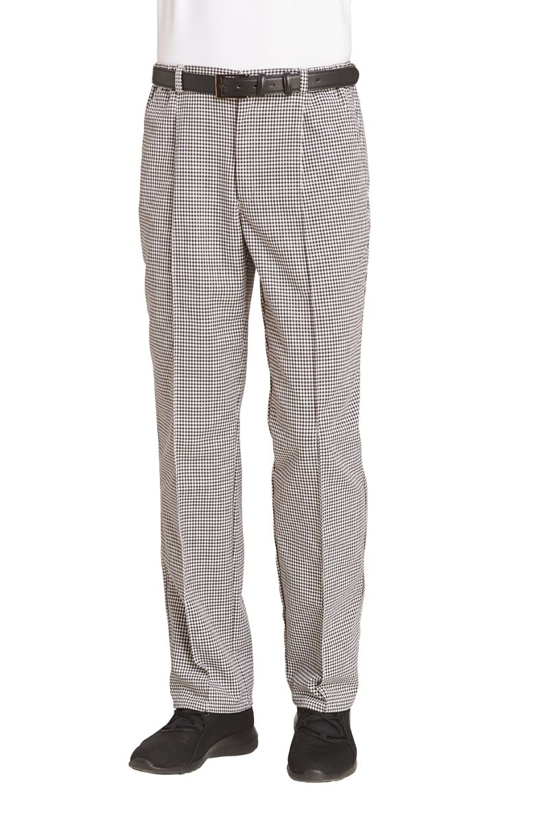 Leiber Kochhose 12/8801/25 Schwarz/Weiß - Herren / Unisex