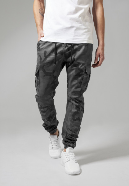 Urban Classics Hose Camo Cargo Jogging Pants Grey Camouflage