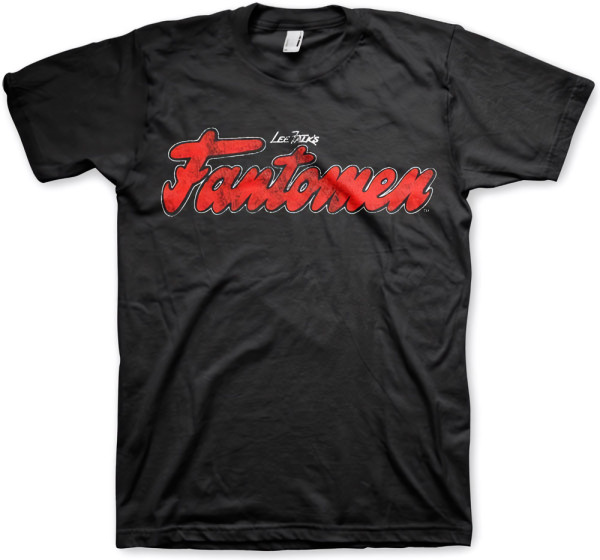 The Phantom Fantomen Distressed Logo T-Shirt Black
