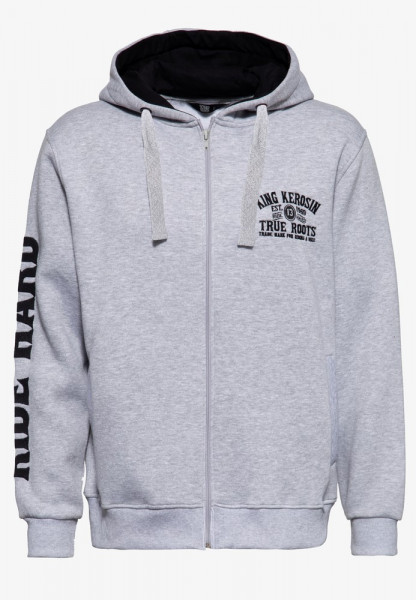 King Kerosin Sweatjacke KKI14012 Grau