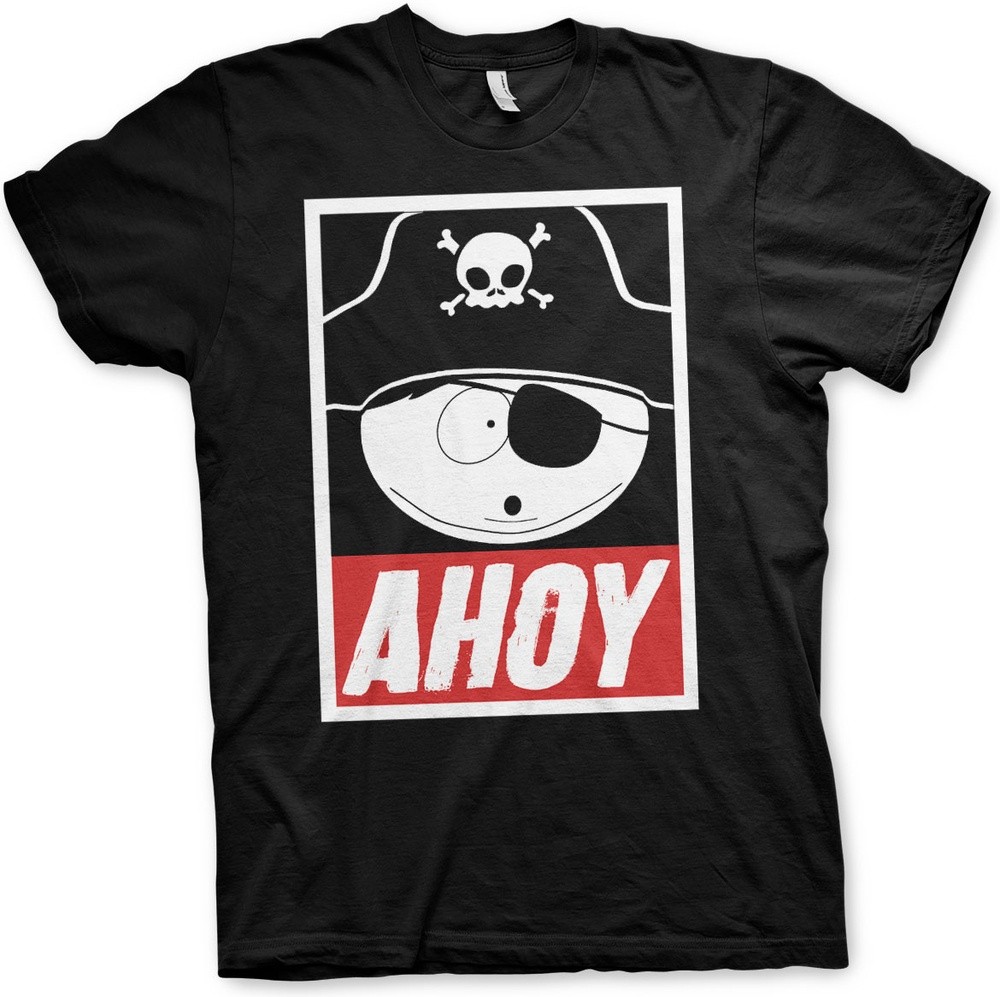 South Park Eric Cartman Ahoy T-Shirt Schwarz - Herren / Unisex