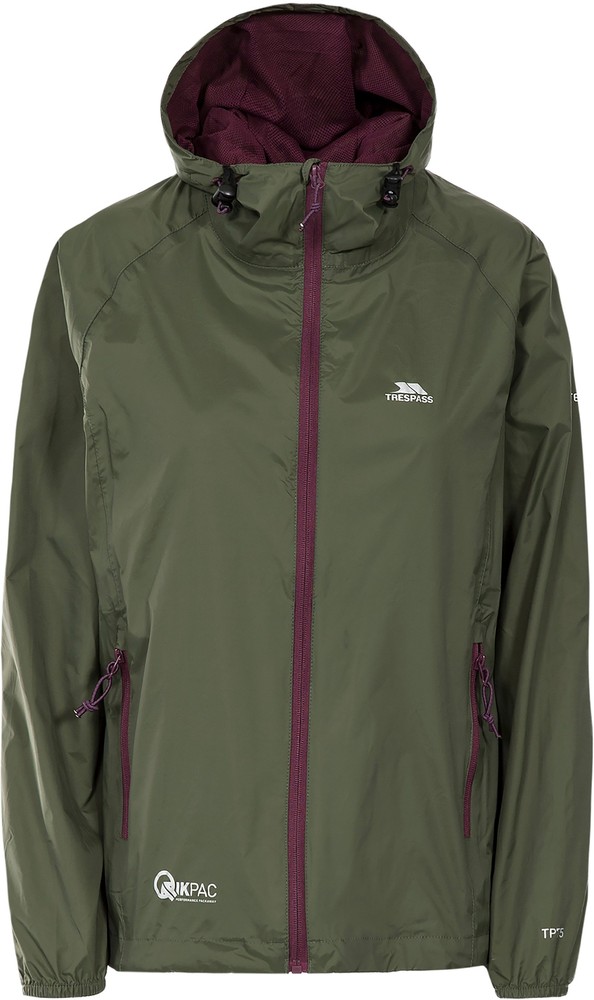 Trespass Damen Regenjacke Qikpac Female Jacke Tp75 Moss - Damen