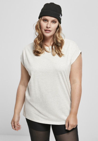 Urban Classics Female Shirt Ladies Extended Shoulder Tee Lightgrey