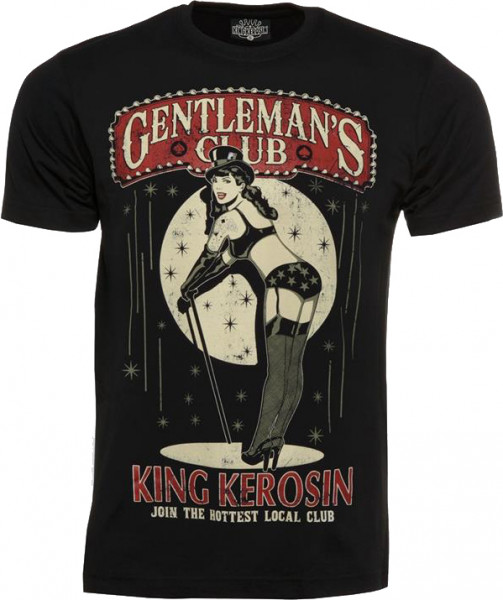 King Kerosin T-Shirt Gentleman's Club Black