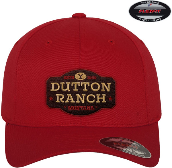 Yellowstone Dutton Ranch Flexfit Cap Red